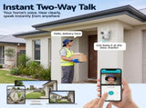 UL-Tech Wireless Security Camera Outdoor Indoor, 2.5K Dual Lens Pan Tilt, 4MP IP Camera, CCTV-IP-DUAL-PTZ-2M