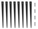 Staircase Metal Balusters, 29.5'' x 1'' Flat Aluminum Alloy Decorative Banister Spindles, 51 Pack V952-BPKLGZ51G295RCF96V0