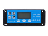 30W Solar Panel Kit Polycrystalline Silicon Solar Charger Panel Blue 100A Charge Controller 18V V1294-YM0901-3111240288511