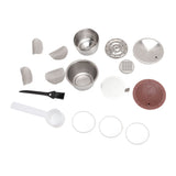 Stainless Steel Coffee Capsule Easy to Clean Silicone Lid Portable Multifunctional for Home Office V1294-YM0901-3113240188711