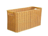 Magazine Wicker Basket, Woven Natural Fibre Magazine Holder, Wine Bottle Storage Basket, For Shelf V1366-AZ2-W-12521