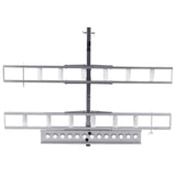 Motorcycle Carrier, 2-Bike 272.15KGS Aluminum Motorcycle Carrier Hitch Mount, Loading Ramp, Scooter V952-MTCYSJLZ600BGLI5EV0