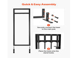 Fireplace Tool Set, 5 PCS Fire Tool Set and Holder with Square-Frame Stand, Tongs, Ash Shovel, V952-BLGJTJ5JTFKGGFSK1001V0