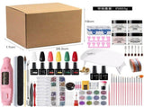 Nail Art Kit Gel Lamp Nail Grinder Nail Polishes Nail Art Tools Nail - Multi - Size Set2 V1102-109-01369-MLT-SET2