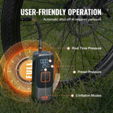 VEVOR Tire Inflator Portable Air Compressor, 150 PSI Electric Air, 4000mAh Rechargeable Tire V952-CDSLTCQJ22005A79WV9