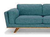 32 Seater Sofa Teal Fabric Lounge Set for Living Room Couch with Wooden Frame V43-SET-YOK-3+2-TL