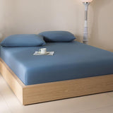 Deep Pocket Bed Sheet Queen Fitted Sheet - Soft Cotton Bed Sheet with 11" Deep Pocket, Solid Color V1366-AZ2-W-20577