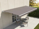 Motorised Outdoor Folding Arm Awning Retractable Sunshade Canopy Grey 4.0m x 2.5m V63-842851