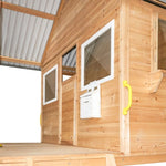 Lifespan Kids Winchester Cubby House with Elevation Platform and Yellow Slide V420-LKCH-WINCHE-YEL