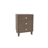 Bedside Table MDF 3 Drawers Side Table Night Stand Storage in Brown Colour V43-BST-APX