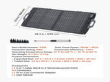 100W Bifacial Solar Panel, 16BB N-Type Foldable Monocrystalline Solar Panel Charger 24% Efficiency, V952-BXZDTYNB1100CFI83001Y3