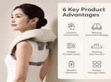 Wireless Mechanical Shawl Massager for Neck Shoulder Waist Leg Relaxation at Home Office Travel V1341-ZY-DCM2XKQL-BEIGE