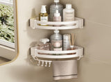 Shower Corner Shelf 2 Pack Shower Organizer Corner No Drilling Required, Aluminum Basket Shampoo V1370-AZ4-04784