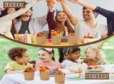 QZS 20 Pack Paper Soup Bowls,12oz Disposable Paper Soup Bowls with Lids for Ice Cream,Durable V1189-WXFWAL-20260319-00332