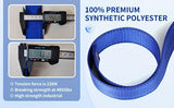 full-body safety harness, roof safety harness, shock-absorbing rope, EVA waist padding, polyester V1102-108-02022-BLU-2M