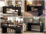 Artiss Console Table Hallway Sofa Entryway Entrance 120CM Black FURNI-N-CST-02-BK
