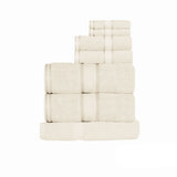 Kingtex 550gsm Cotton 7 Pce Towel Set Cream V442-KIT-TOWEL-7PTOWEL-CREAM