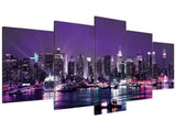 5-Piece Canvas Wall Art Set, Simple Fashion Decorative Paintings, New York Picture Wall Decor for V1366-AZ2-W-23968