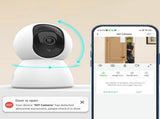 3MP Security Camera 2.4G WiFi Smart Indoor Monitoring Cam with Night Viewing 2 Way Phone APP Remote V1294-YM0901-HS7062
