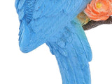 Parrot Ornament Half Face Bird Figurine Resin Sculpture for Tree Wall Living Room Balcony Garden V1294-YM0901-3111250018112