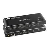 Simplecom KM590 2-Port USB-C Dual 4K HDMI Monitor KVM Switch and Docking Station with Network V1202-V2-HXSI-KM590