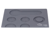 Coffee Tampers Mat Portable PVC Polished Back Antiskid Coffee Tamping Pad for Bar Cafe Home Grey V1294-YM0626-3118220323012