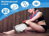 2PCS Waterproof Shower Knee Protector, Reusable and Long Lasting Cast Protector for Showering Burn V1369-AZ3-W-18952