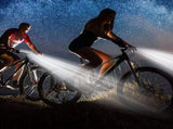 Brand new super bright aluminum alloy bicycle light - USB charging - ideal for mountain bike night V1102-HECE-002