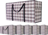 CARLA HOME 6 Pack Large Moving Storage Bags with Zipper & Handles for Clothes, Bedding, Blankets, V178-36315