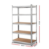 Giantz 1.8M Warehouse Racking Rack Shelving Garage Steel Metal Storage Shelves Silver WR-9X18-GVN-SV