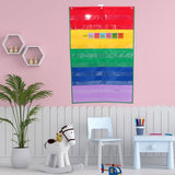 Multi Color PVC Clear Cell Phone Wall Pockets for Classroom Office Storage and Household V1370-AZ4-15006