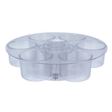 Water Bottle Organizer 360 Degree Rotatable Plastic Anti Slip Cup Storage Holder Rack for Water V1294-YM0901-3118250004011