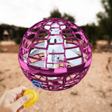 2pcs PURPLE Flying Ball Mini Hand UFO Toys Drone Helicopter Hover Quadcopter Kids Toys Gifts V201-FAZ0702PI8AUX2