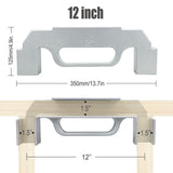 Woodworking Framing Spacer Tool with Bridge Design for Fast Stud Layout and Precise Spacing in Wall V1341-ZY-YJYQRRUN-16INCH-SILVER