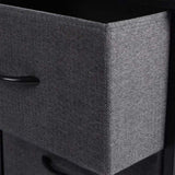 Levede Storage Cabinet Tower Chest Dark Grey CH1097-DG