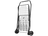 Shopping Cart, Folding Grocery Utility Cart with Dual Baskets, Waterproof Liner & Wheels, 45 KG V952-XYC2ZDSTCSJSJVKLW001V0