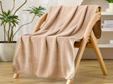 Modern Pineapple Grid Design Ultra-Soft Coral Fleece Bath Towel90x170cm Extra Thick Strong V1232-BLGYJ004