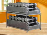 Pull Out Cabinet Organizer 2 Tier Carbon Steel Mesh Large Capacity Easy Maintenance Sliding Basket V1294-YM0706-3118230202311