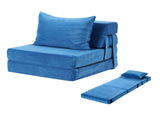 Artiss 2 Pack Folding Sofa Bed Armless Lounger Foam Floor Sofas Futons Couches SB-B-COMP-1010-BUX2