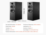 Floorstanding Speakers, 2-Way, Floor-Standing Tower Speakers with 25.4 mm Tweeter, Dual 165.1 mm V952-WYLDSYSQ2GZ6KLL9J001V0