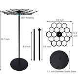 Rotatable Medal Hangers Display, Tabletop Medal Holder Rack Over 45 Medals Capacity, Ideal for V1192-AZ-W-1030