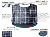 5 Pack Adult Bibs Washable Waterproof Clothing Protector with Eating Crumb Catcher for Men Women V1369-AZ3-W-18850
