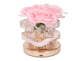 Rose Flower Lamp Rechargeable Touch Control Stepless Brightness Dimming 3 Color Temperature Cordless V1294-YM0901-3119240103011