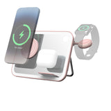 Mirror 3 in 1 Wireless Charger Qi2 Pink V1031-WC-3IN1MTP267