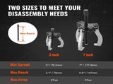 Gear Puller Set, 3" and 7" Puller Kit, 3 Jaw Gear Bearing Flywheel Pulley Removal Tool, 2 or 3 V952-ZSLMJ237INCH3C9JFV0