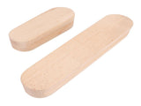 2Pcs Tailor Clappers 7in 12in Double Side Grooved Wood Clappers Sewing Tools for Pressing Seams V1294-YM0901-3117240309811