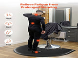 Salon Mat for Hair Stylist, 1220 x 930 mm Semi-circle Salon Chair Mat, 25mm Thickened Anti Fatigue V952-SLDBYD1INCH3ZHR0VV0