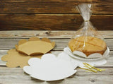 100 Sets Cake Packaging Set 17.00X17.00X3.20CM White V1192-AZ-W-32259