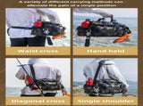 Fishing Tackle Storage Bag with Zipper and Rod Holder, Water-Resistant Carry Bag for Saltwater and V1237-ZY-917-022