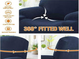 Recliner Slipcover with Side Pocket, High Stretch Soft Jacquard Fitted Cover for Standard Power Lift V1189-LC-RY-00194